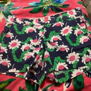 Lilly Pulitzer catapillar printed shorts
